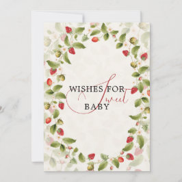 WILD STRAW BERRY SWEET BABY SHOWER INBJUDNINGAR
