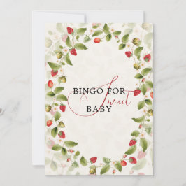 WILD STRAW BERRY SWEET BABY SHOWER INVITATION INBJUDNINGAR