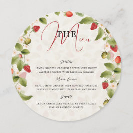 WILD STRAW BERRY SWEET BABY SHOWER MENY