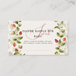 WILD STRAWBERRY SWEET BABY SHOWER TILLÄGGSKORT