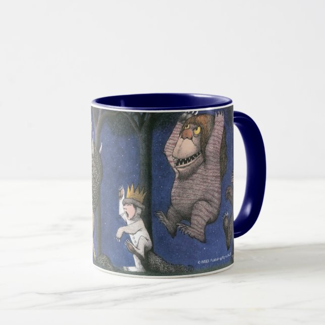 Wild Things and Max Dancing in Moonlight Mugg (Framsida höger)