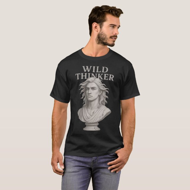 Wild Thinker – Classic Mind Unleashed T Shirt (Hel framsida)