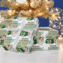 Wild Tiger Head Watercolor Birthday 