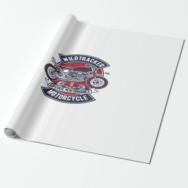 Wild Tracker Motorcycle Presentpapper (Utrullad)
