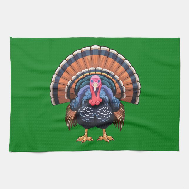 Wild turkey kökshandduk (Horisontell)