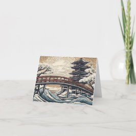 Wild water met brug helgkort