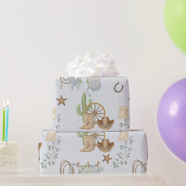 Wild West Baby Cowboy Presentpapper (Festgåvor)