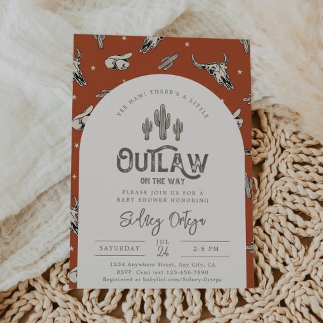 Wild West Baby Shower Invitations | Cowboy Baby Inbjudningar (Skapare uppladdad)