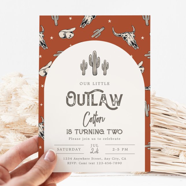 Wild West Birthday Invitation | Cowboy Invitation Inbjudningar (Skapare uppladdad)