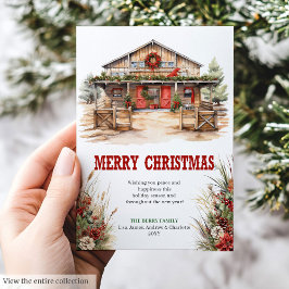 Wild West Christmas Greeting Card Printable Julkort