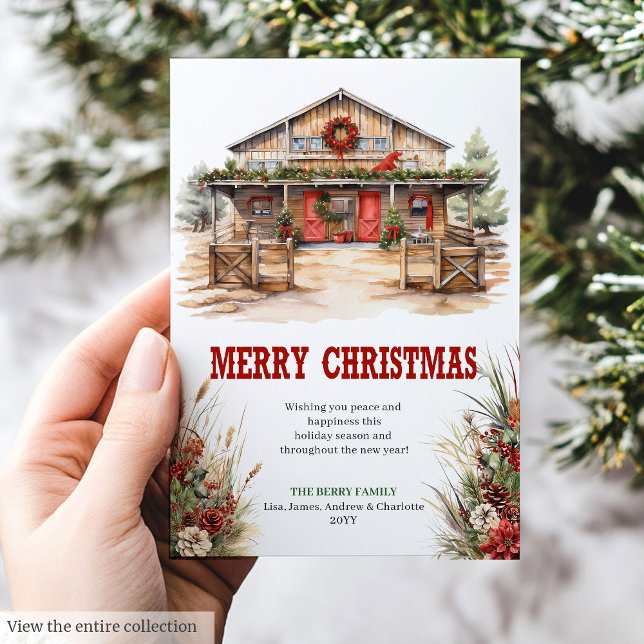 Wild West Christmas Greeting Card Printable Julkort (Wild West Christmas Greeting Card Printable)