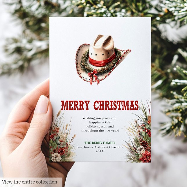 Wild West typography Christmas greeting card Julkort (Wild West typography Christmas greeting card

)