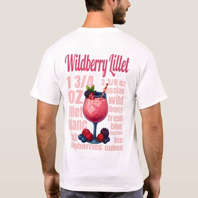 Wildberry Lillet T-Shirt – Elegant Fruit Cocktail  (Baksida)
