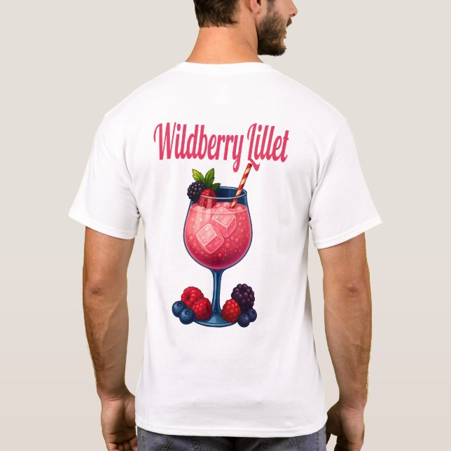 Wildberry Lillet T-Shirt – Elegant Fruit Cocktail (Baksida)