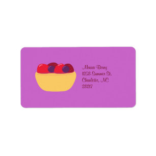 Wildberry Tart Adressetikett