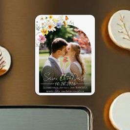 WildblomArch | Boho Photo Save Date Magnet
