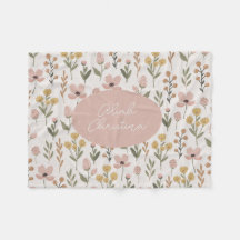 WildblomBaby Blanket Personlig Nursery