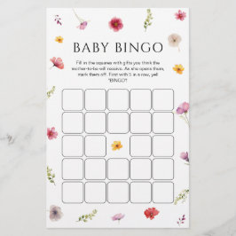 WildblomBaby Shower Bingo Game