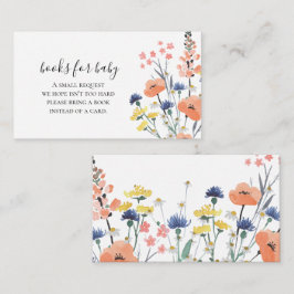 WildblomBaby Shower bokar för baby Tilläggskort