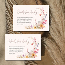 WildblomBaby Shower Bokar för Baby