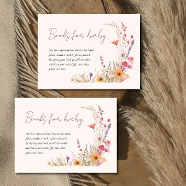 WildblomBaby Shower Bokar för Baby Tilläggskort