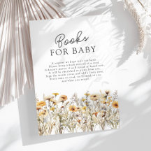 WildblomBaby Shower Bokar för Baby
