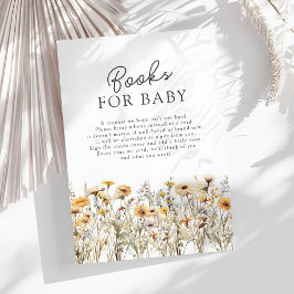 WildblomBaby Shower Bokar för Baby Tilläggskort