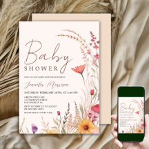 WildblomBaby Shower Gender Neutral Boho