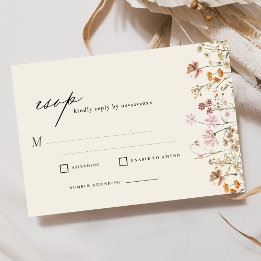 WildblomBeige Boho Garden Wedding OSA Inbjudningar