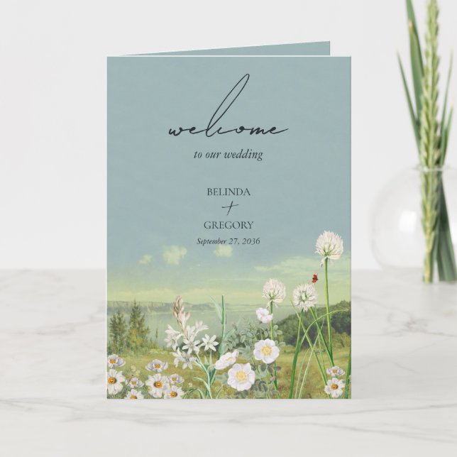 Wildblomberget Bröllop serviceorder Program (Framsida)