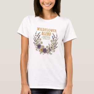 Wildblomblend Women's T-Shirt Vintagens Blommigt