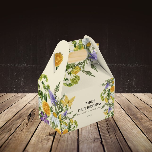 WildblomBlommigt Boho Girl Birthday Presentaskar (Skapare uppladdad)