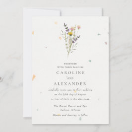 WildblomBlommigt Garden Wedding Inbjudningar