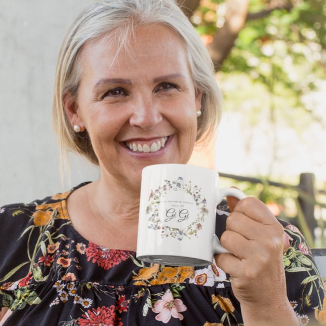 WildblomBlommigt | Mina favoriter ringer mig Kaffemugg (Skapare uppladdad)