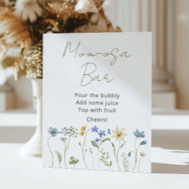 WildblomBlommigt Neutralt Momosa Pub Poster