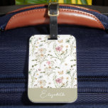 WildblomBlommigt Personlig Namn Bagagebricka<br><div class="desc">Gör ditt nästa kortspel mer minnesvärt med de här fantastiska Wildblomma Blommigt Personlig Namn-spelkort! Med sina vattenfärgsfärgade blommigtar och lugnande  rosa- och grönt-toner kommer de här korten att få dig och dina vänner att prata hela natten. Perfekt för party,  spelnätter eller bara för roligt!</div>