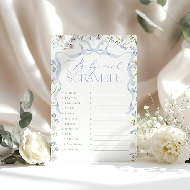 WildblomBlue Bow Baby ord Scramble (Skapare uppladdad)
