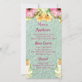 WildblomBlue Bröllop Menus