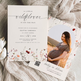 WildblomBoho Baby Shower Greenery Inbjudningar
