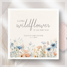 WildblomBoho Baby Shower Pappersservett