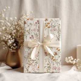 WildblomBoho Bloom Garden White Presentpapper