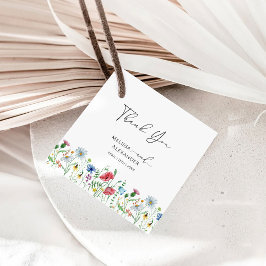 WildblomBoho Garden WedWedding Tack Gåvor Etiketter