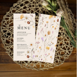 WildblomBoho Menu Meny