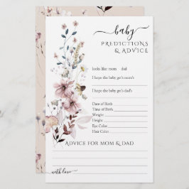 Wildblomboho modern Baby Shower Game