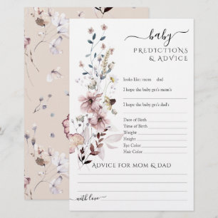 Wildblomboho modern Baby Shower Game