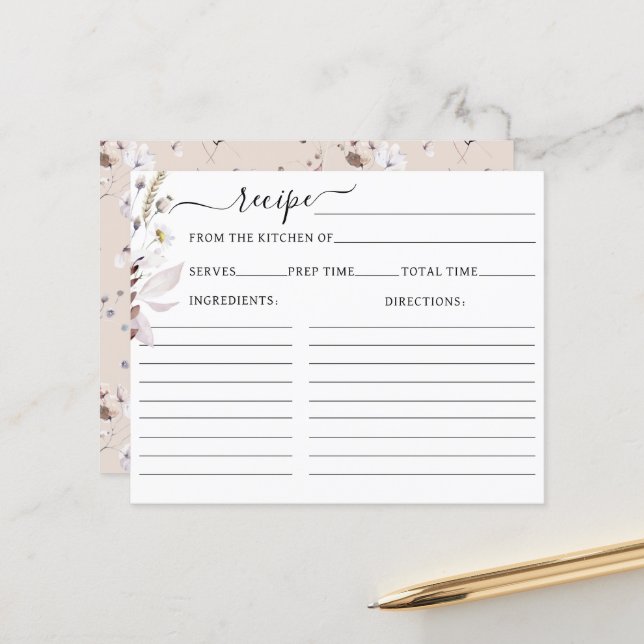 Wildblomboho modern Möhippa Recipe (Fram/Back In Situ)