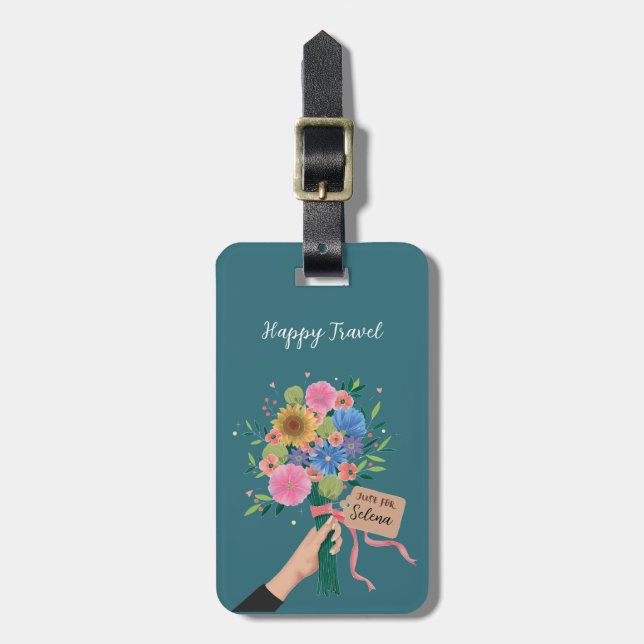 WildblomBouquet Bagagebricka (Vertikal Framsida)