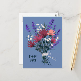 WildblomBouquet Condolences Förlåt för förlust Vykort