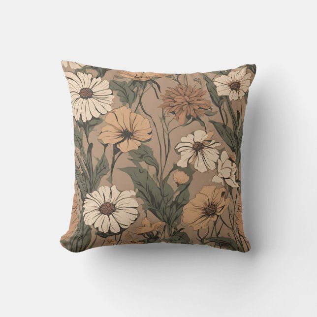 WildblomBouquet Cottagecore D10 Kudde (Framsida)