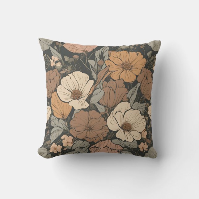 WildblomBouquet Cottagecore D12 Kudde (Framsida)